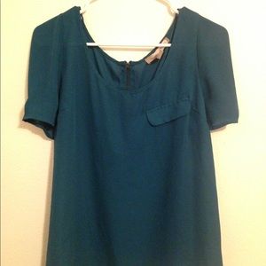 Chiffon Blue Blouse